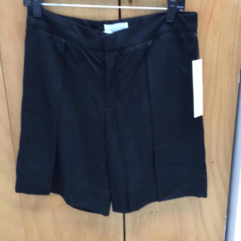 Stylish Black Pleated Shorts